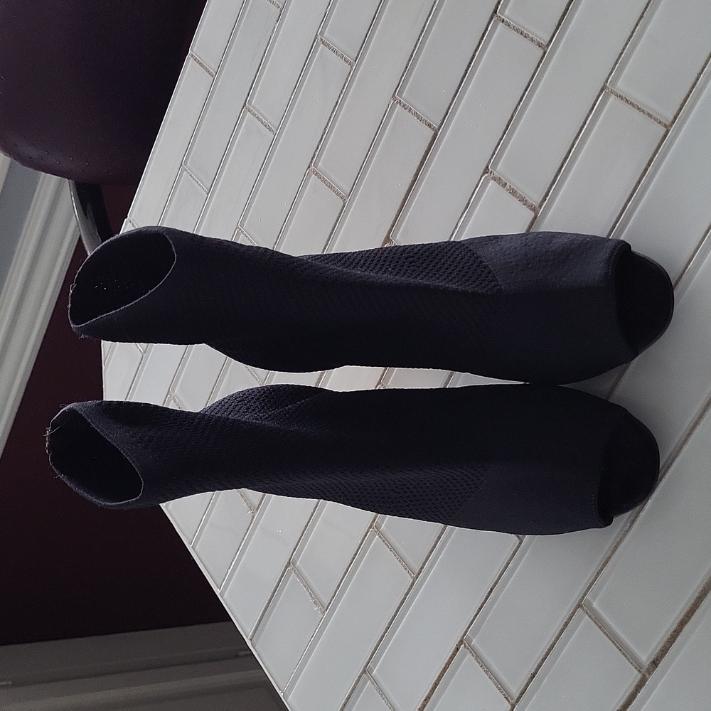 Open toe booties